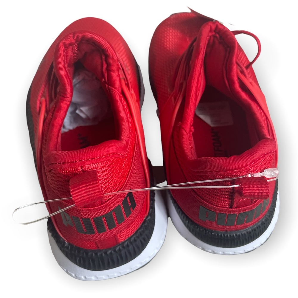NWT Puma Men's Pacer Next Cage Sneakers Red And Black Size 11C - Picture 6 of 7